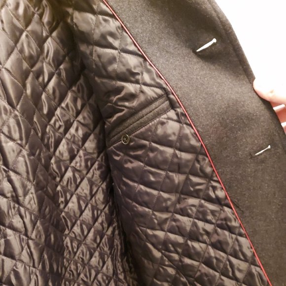 Tommy Hilfiger Wool Melton Walking Coat with Scarf - Picture 3 of 4